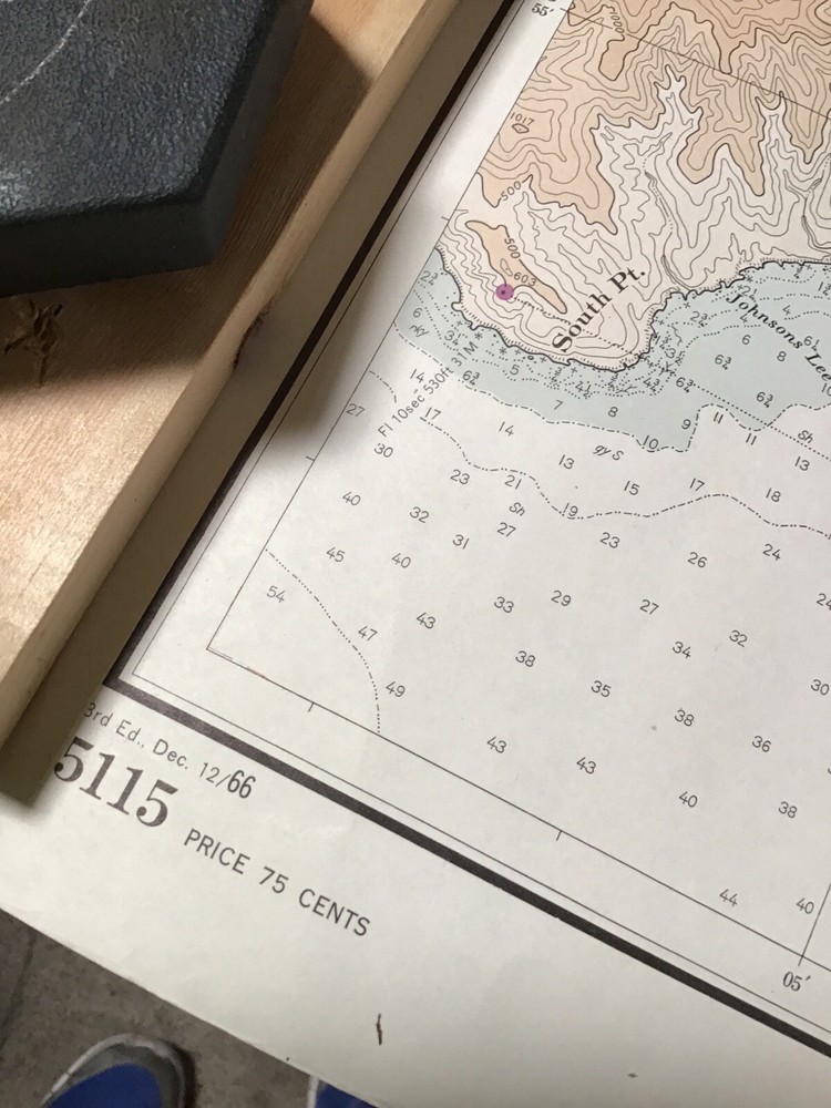 C&GS Chart Santa Cruz Channel 1966. Map