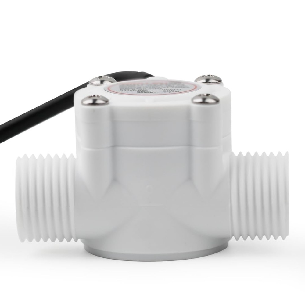 G1/2 Flow Hall Sensor BSP Thread 1-30L/Min Flow Meter POM Material Counter