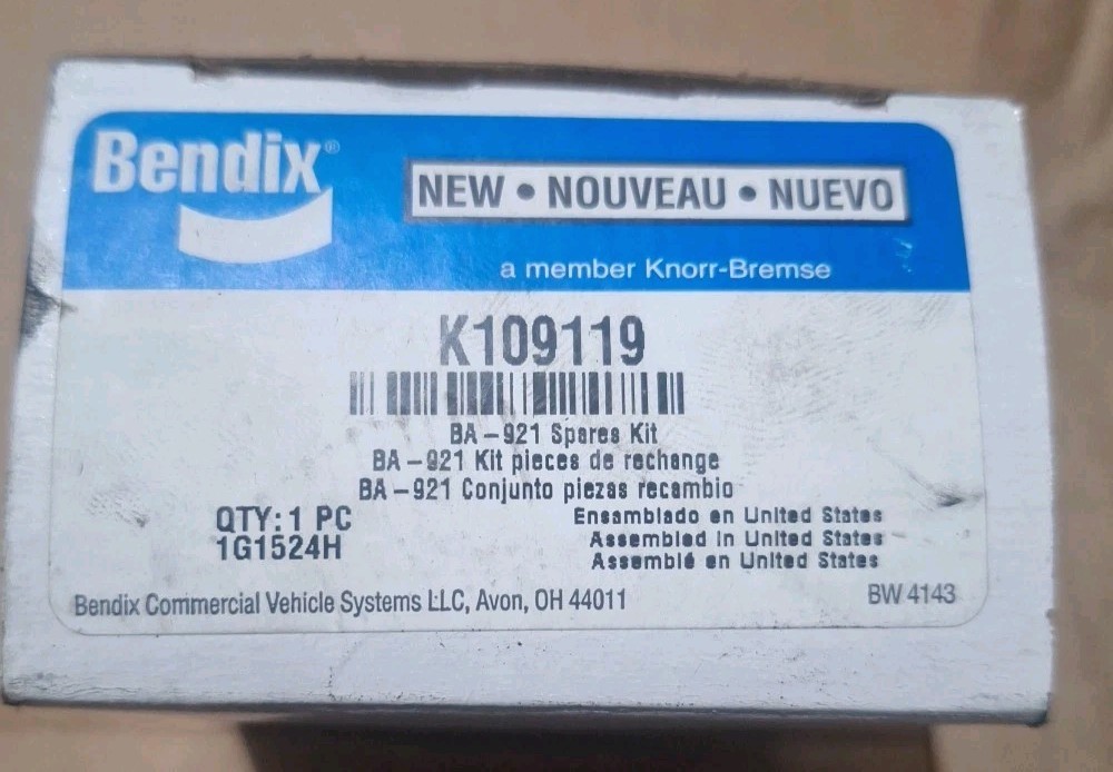 BENDIX BA-921 AIR COMPRESSOR UNLOADER KIT - K109119