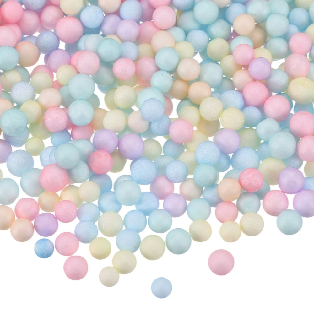 Foam Beads, 4-6mm Mini Polystyrene Foam Balls (Multicolor, 1 Pack 30g)