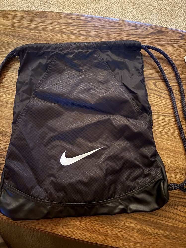 Nike Drawstring Bag Backpack Black excellent condition