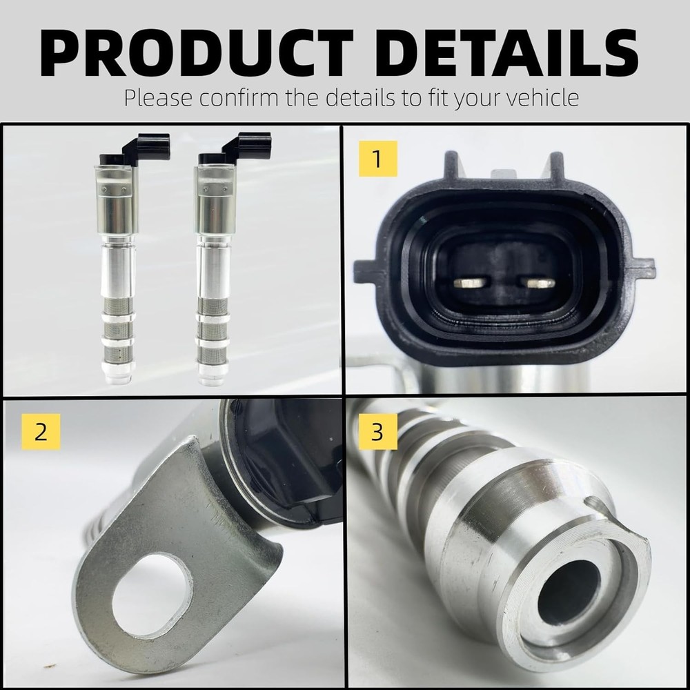 Engine Variable Valve Timing Solenoid VVT 2-Pc Compatible with IMPALA MALIBU EQU