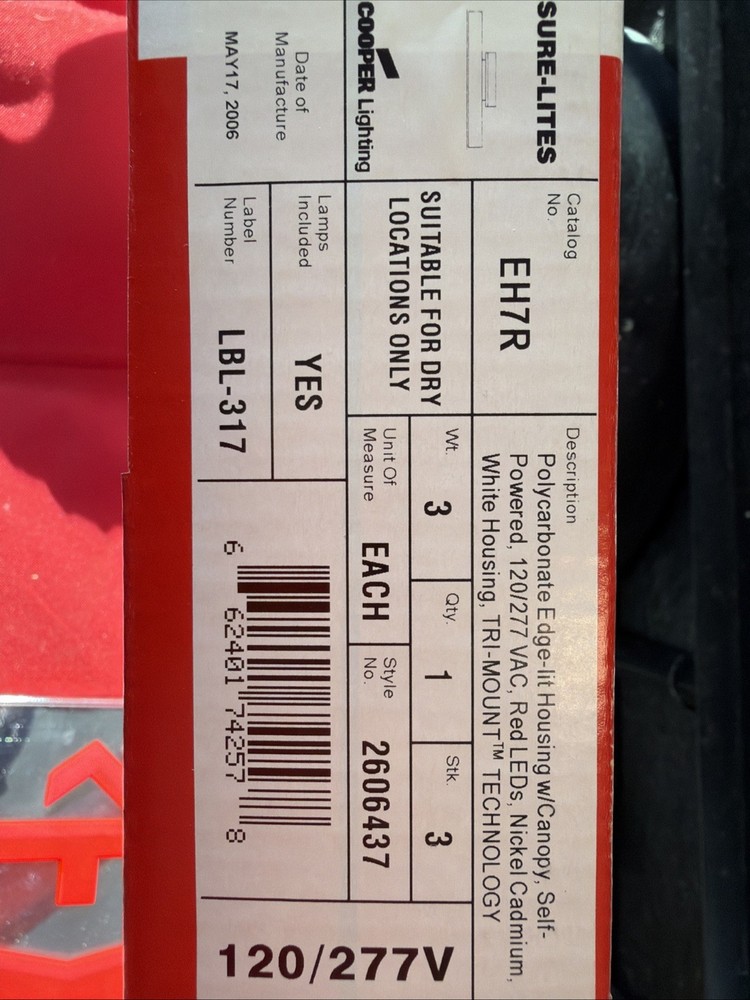 Cooper lighting Exit/Emergency Lighting