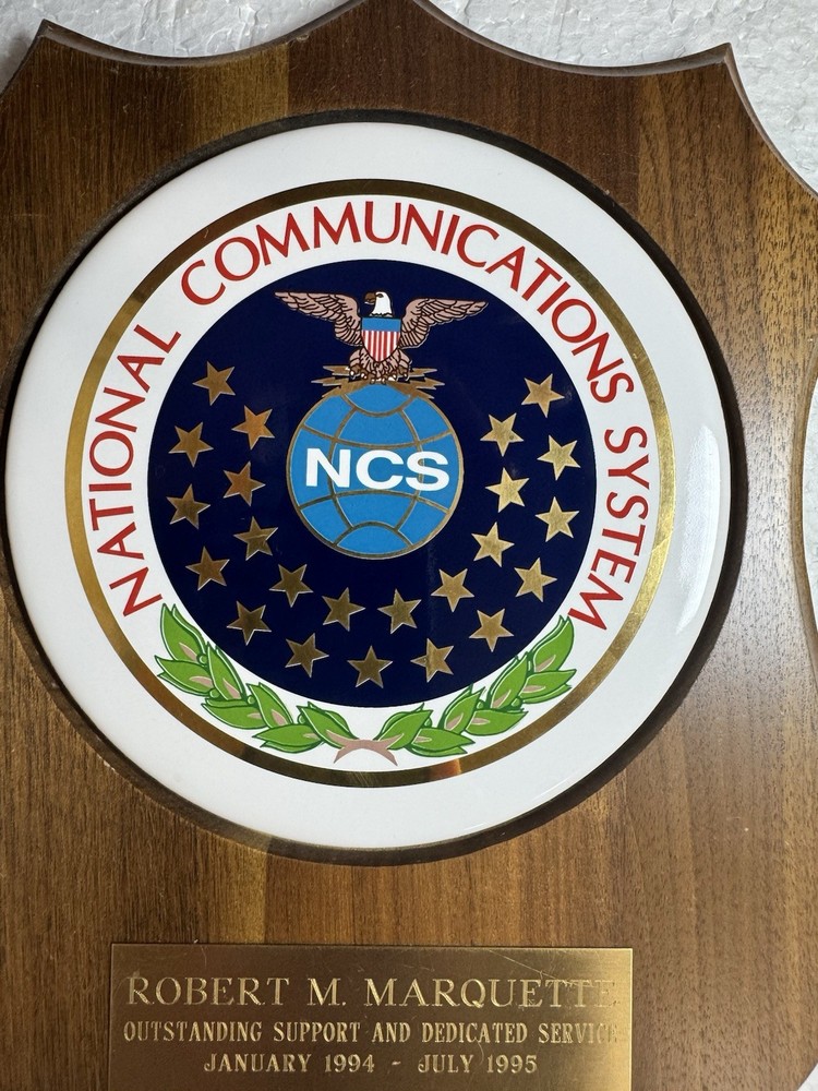 Vintage USAF Plaque- National Communications System