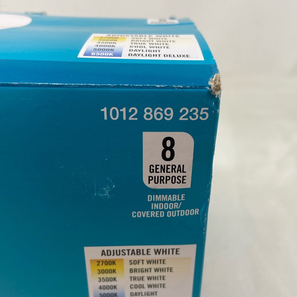 EcoSmart A19 LED Bulbs 60W Eq Daylight 5000K Dimmable 8-Pack