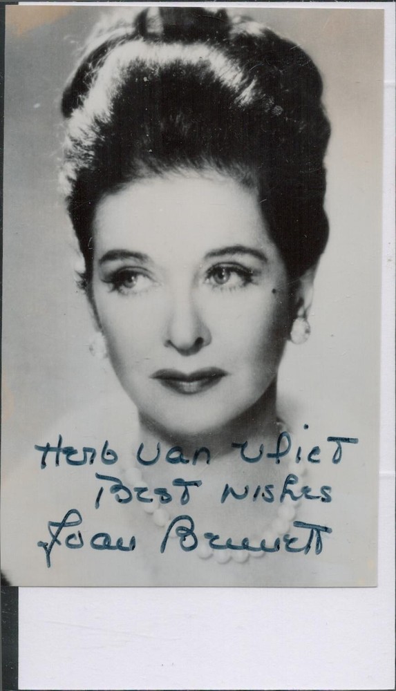 Joan Bennett Autograph JSA Cert Number AS84966