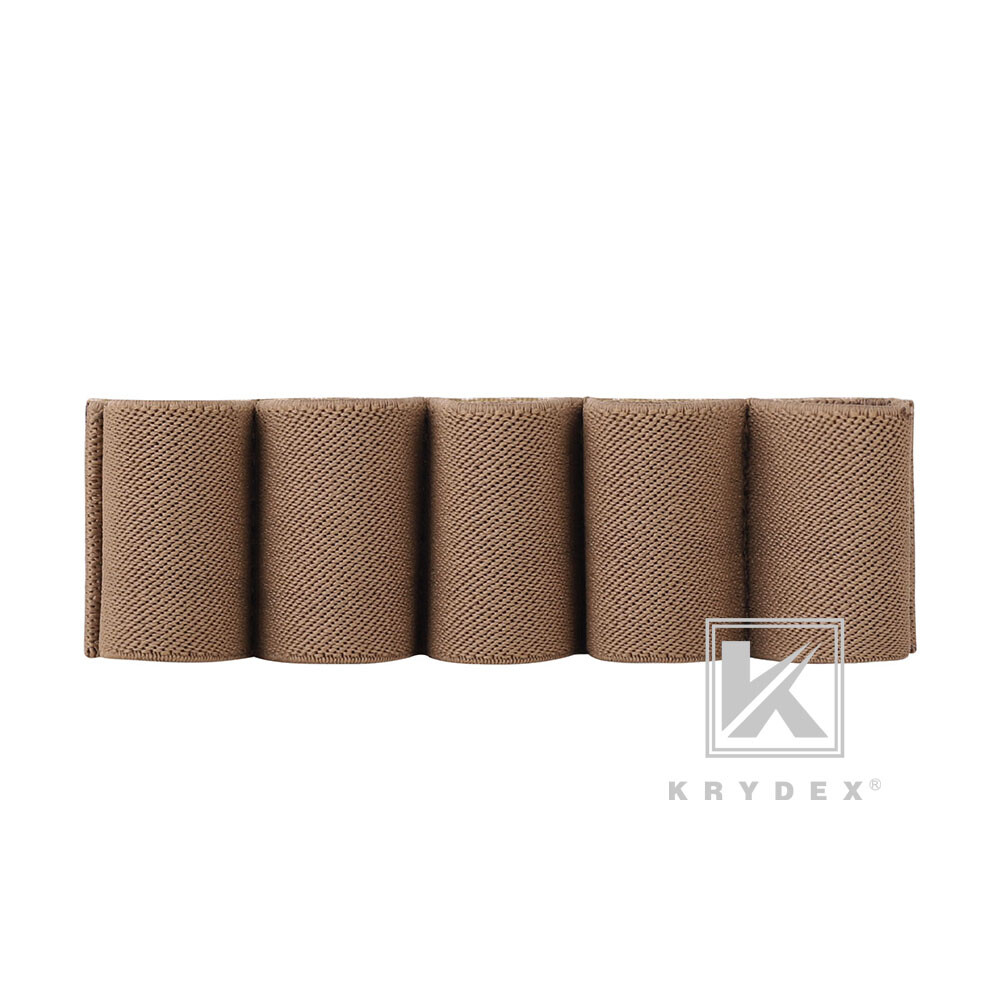KRYDEX Tactical Shot Shell Ammo Pouch Removable Elastic Pack MOLLE / Belt Mount