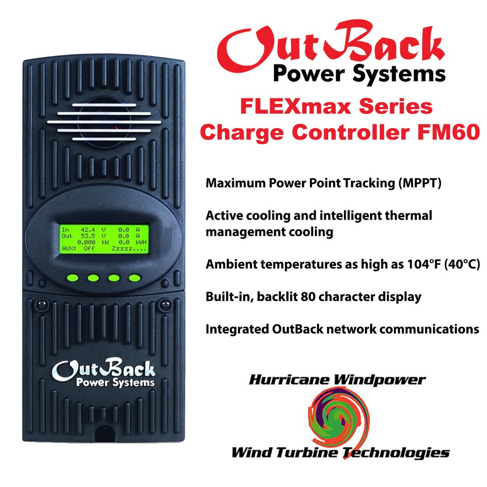 Outback Power FM60 FlexMax 60 MPPT 60 Amp Solar Charge Controller