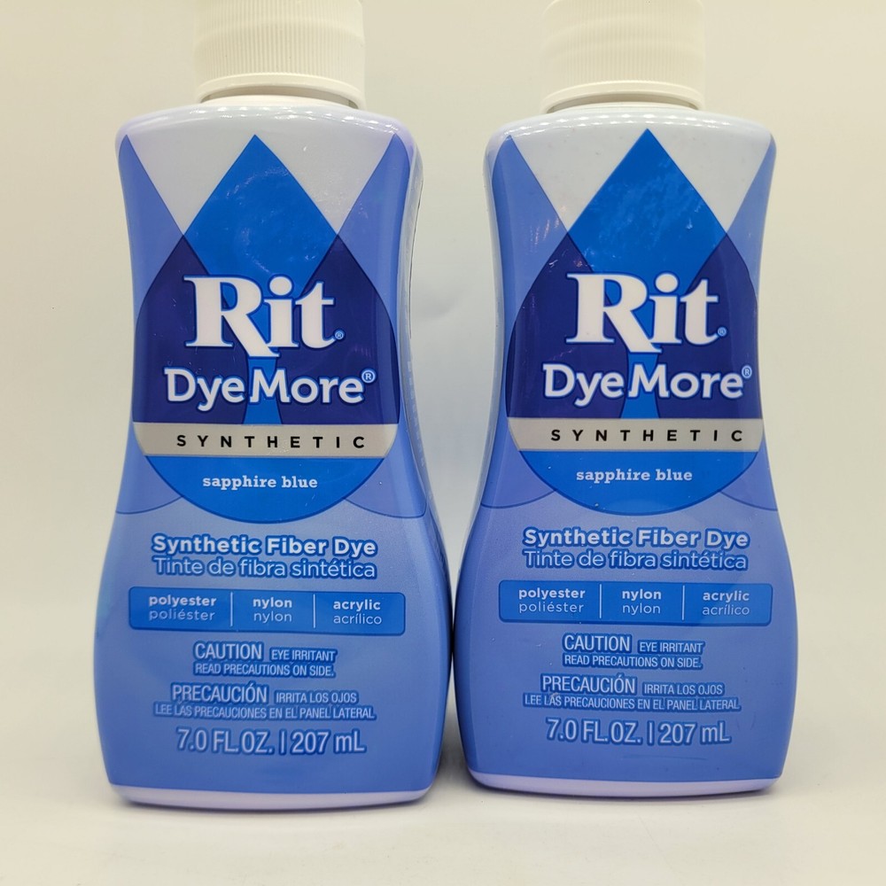 Rit DyeMore Liquid Fabric Dye, Sapphire Blue, 7-Ounce, 2-Pack