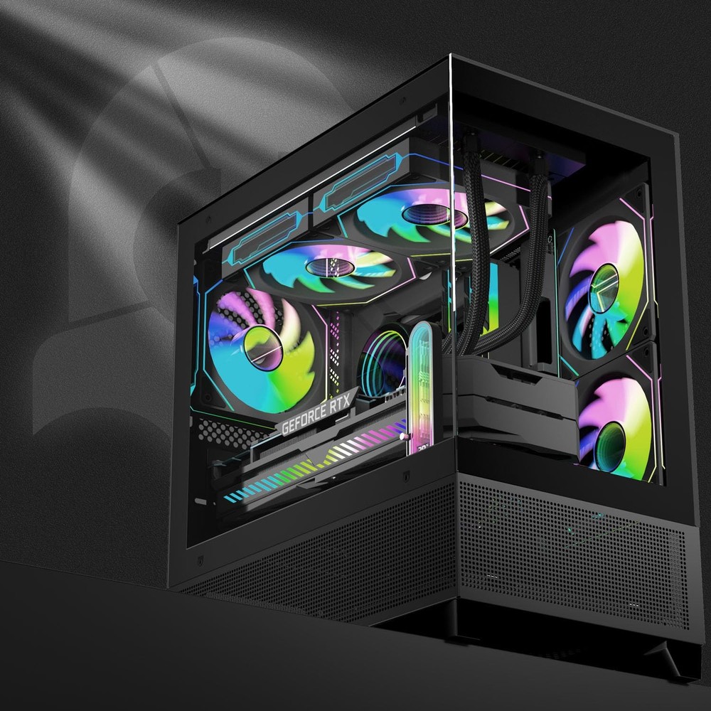 TGDGAMER ARGB GPU Support Bracket with Temperature Display（Ambient Case...