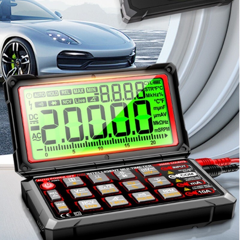 Auto Repair Multimeter Digital AC/DC Voltmeter Ammeter Capacitance Tester 2025