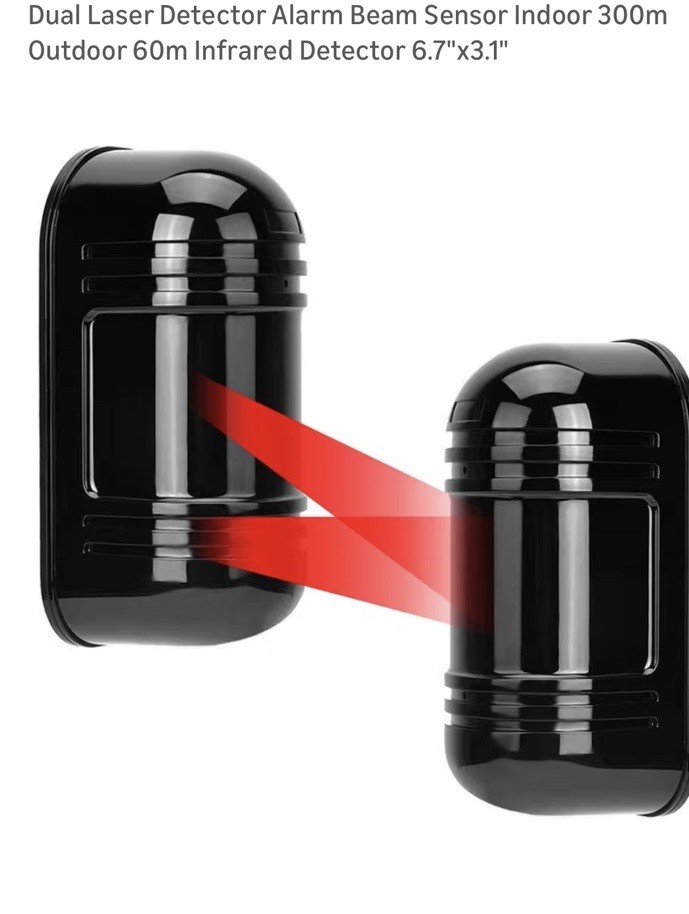 Dual Digital Photoelectric Beam Sensor Kit 200ft