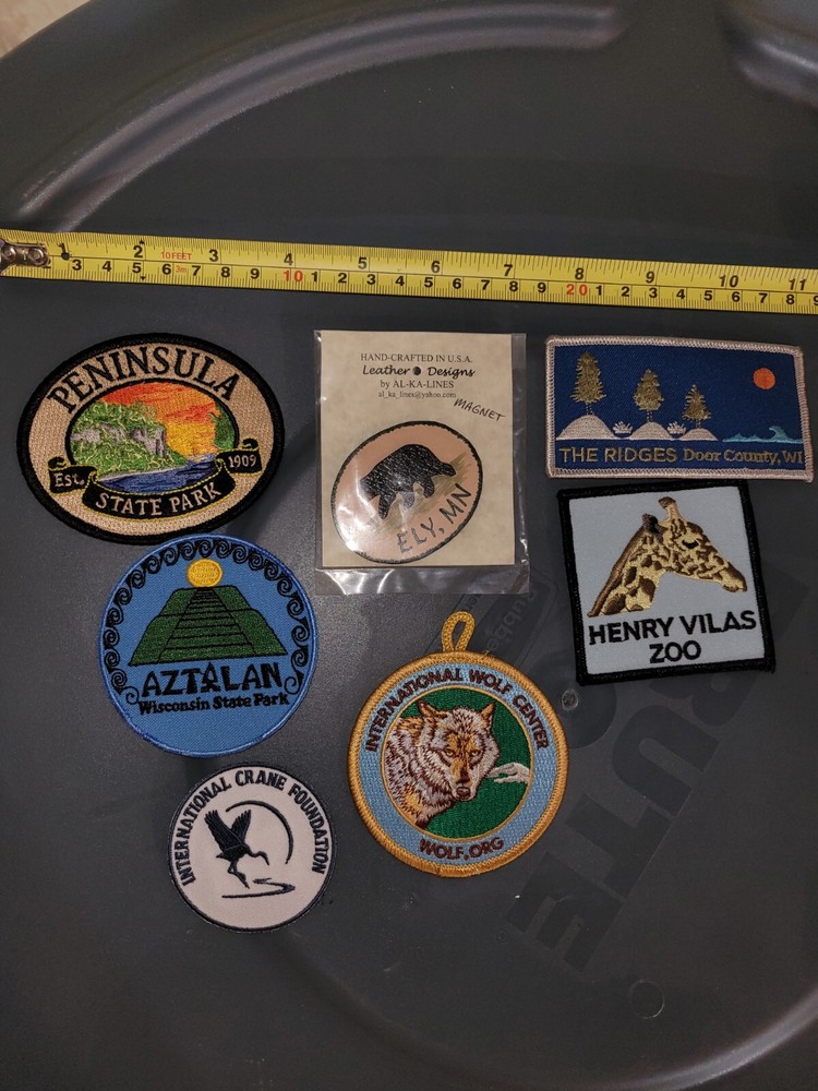 6 Patches And 1 Magnet Leather Ely,...