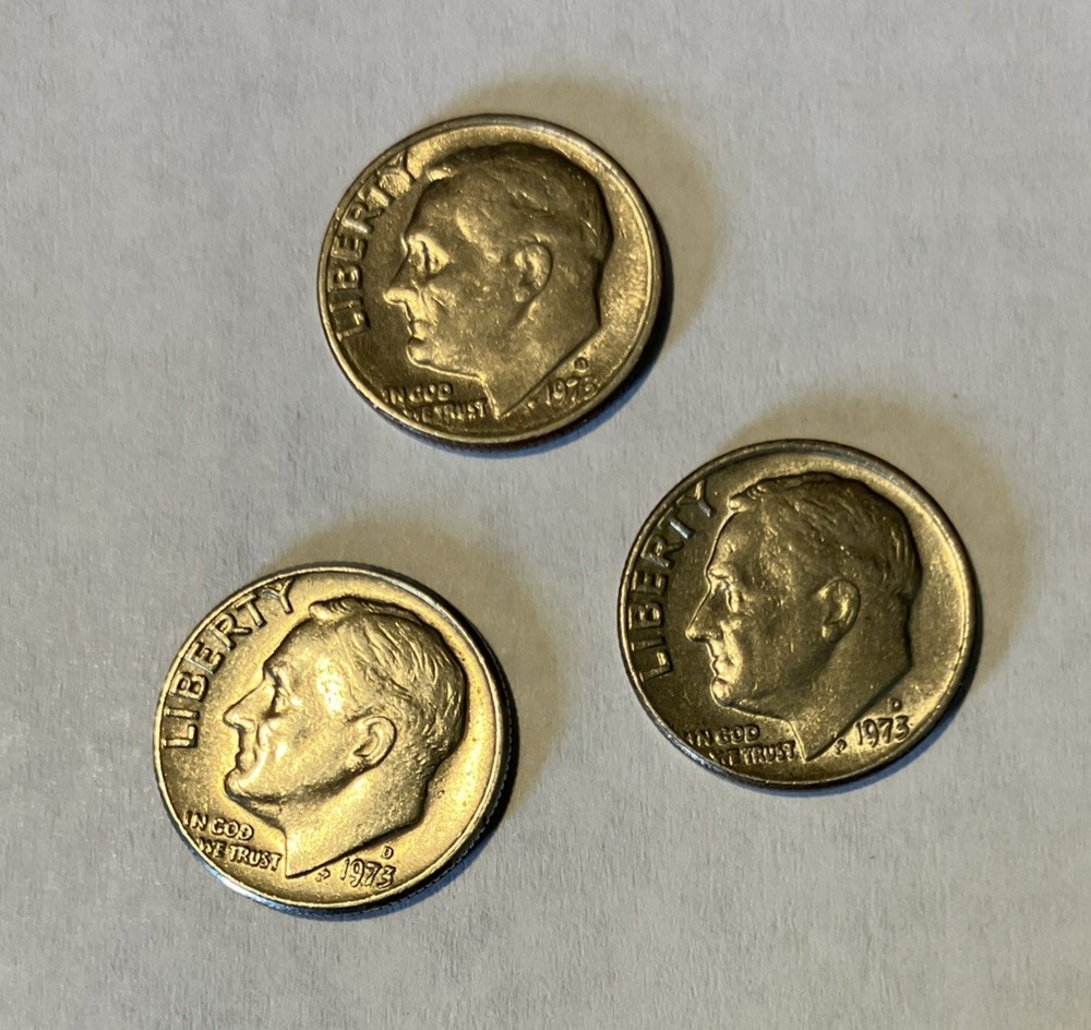 1973 D Roosevelt Dime Circulated