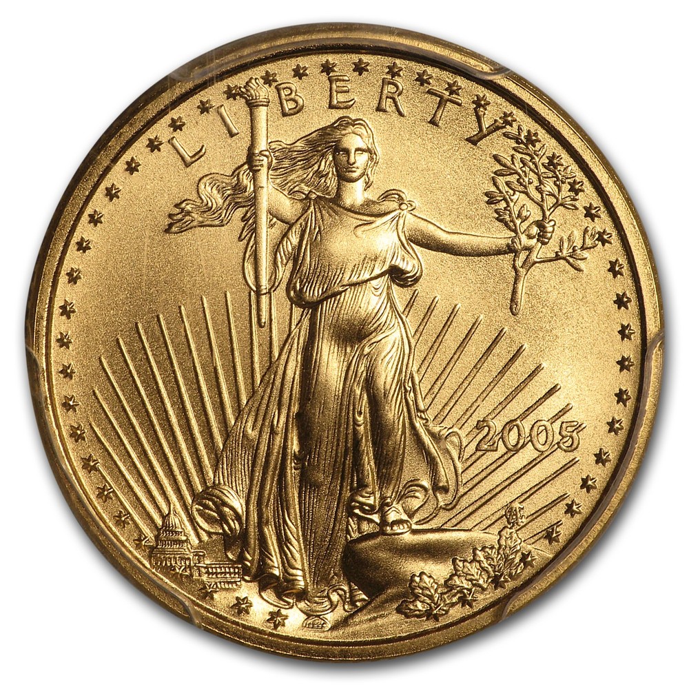 2005 1/4 oz American Gold Eagle MS-70 PCGS