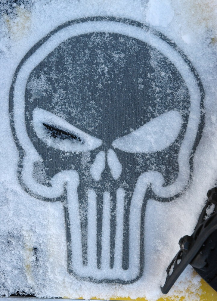 ToeJamR Snowboard Stomp Pad - SNIPER SKULL - GRAY