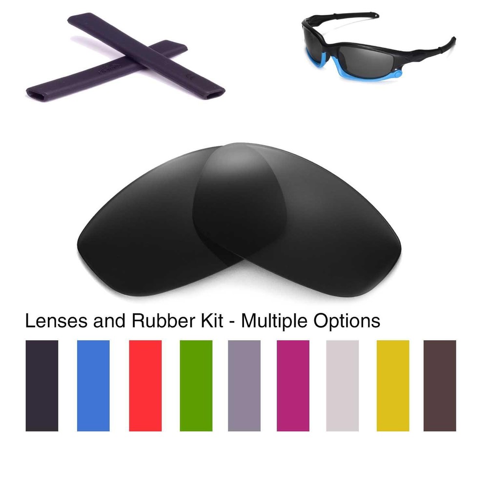 Walleva Replacement Lenses + Earsocks for Oakley Split Jacket - Multiple Options