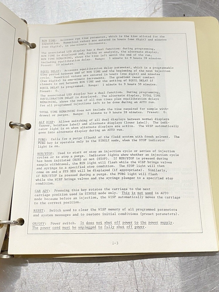 Waters WISP 710B Waters Intelligent Sample Processor - Users Guide / Manual