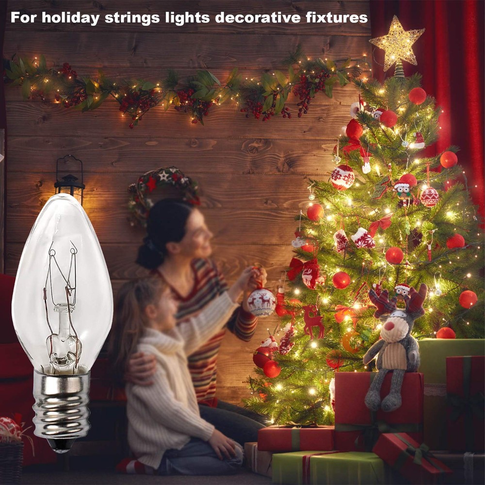 15 Watt Himalayan Salt Lamp Bulbs, 12Pack Dimmable Night Light Bulbs with E12...