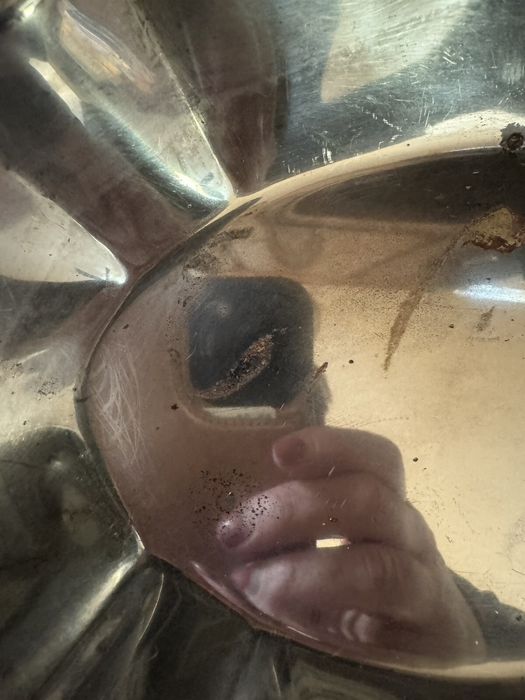 Vintage Tray Silver On Copper