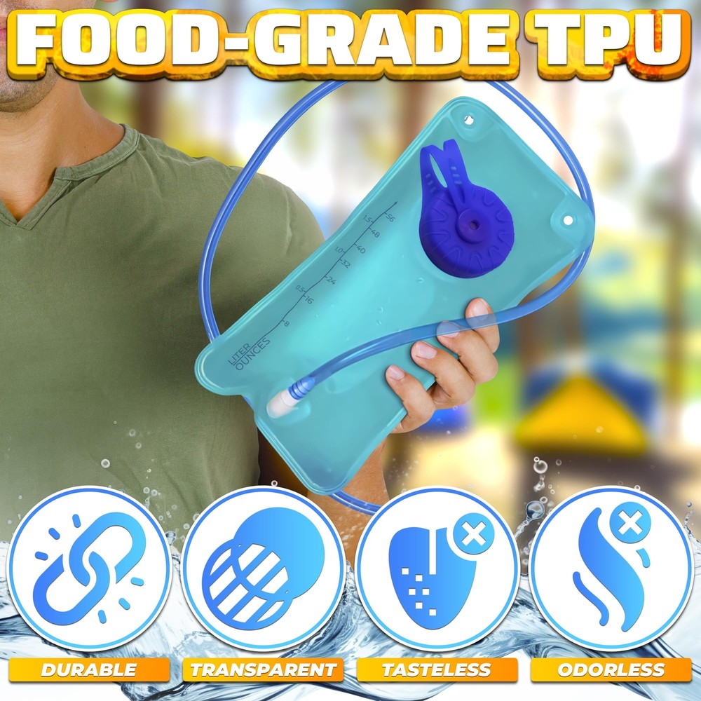Water Bladder For Hiking Backpack Hydration Bladder Leak Proof Drink Bottles Wat
