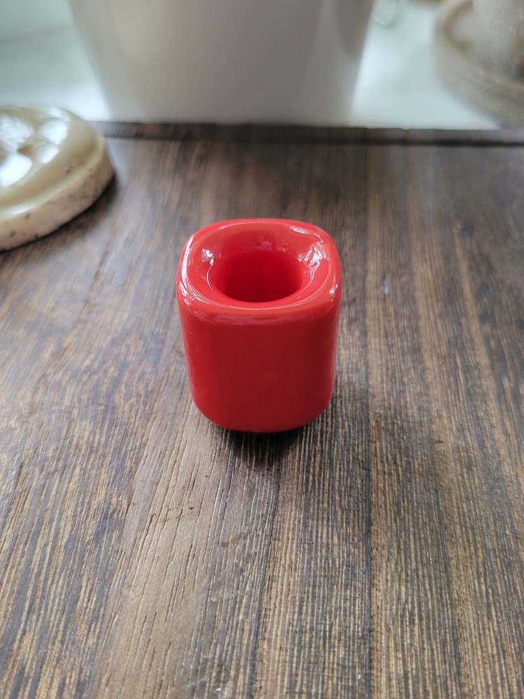 Handmade ceramic different color chime holders, candle holders