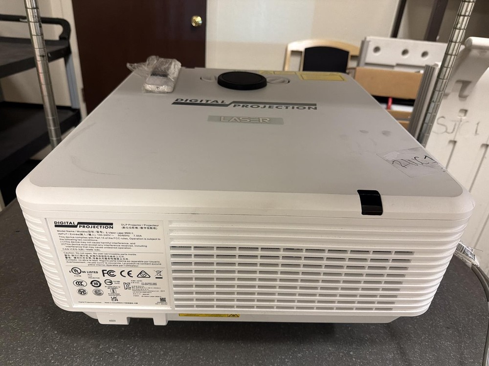 DIGITAL VISION E-VISION LASER 6500 ii DLP PROJECTOR WITH REMOTE CONTROL