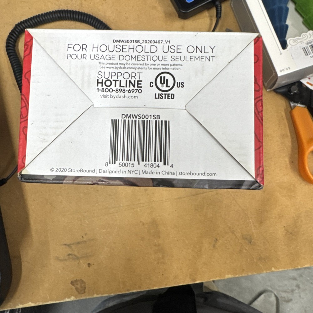 Dash Skull Mini Waffle Maker non stick 4" cooking surface Black - NEW!