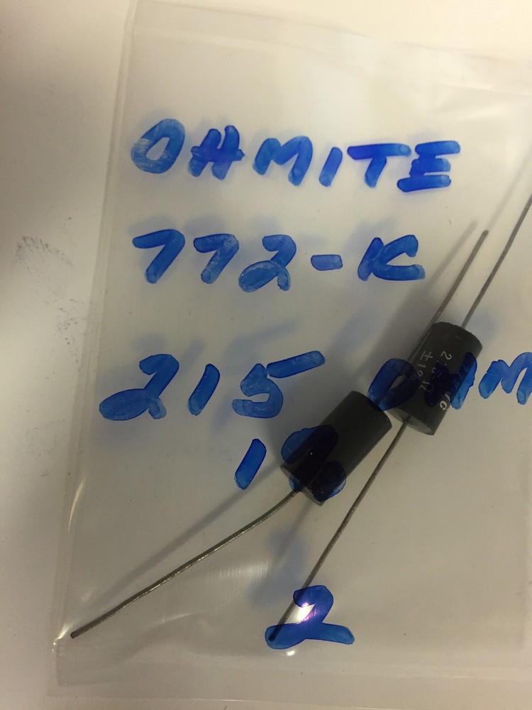 OHMITE 772-1C  215 OHM 1%  RESISTOR NOS 2 PCS