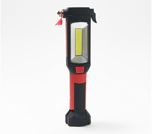 SecureBrite RED 9-in-1 Emergency Auto Tool with Flashlight