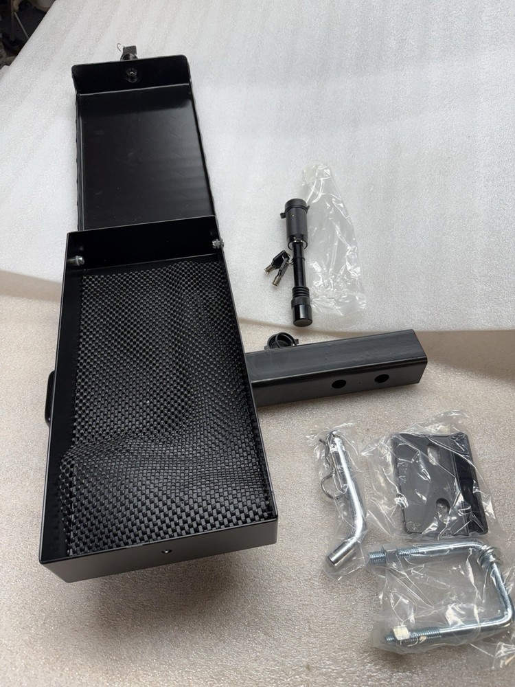 Hitch Extension 2" Receiver With Locking Storage Step & Anti-Rattle Mount