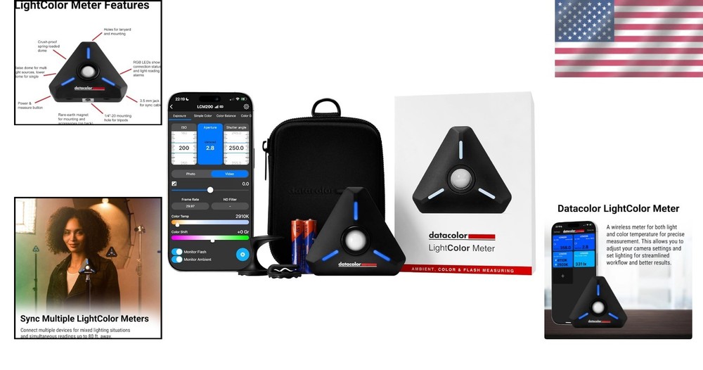 Multi-Functional LightColor Meter - Wireless App Integration for Filmmakers