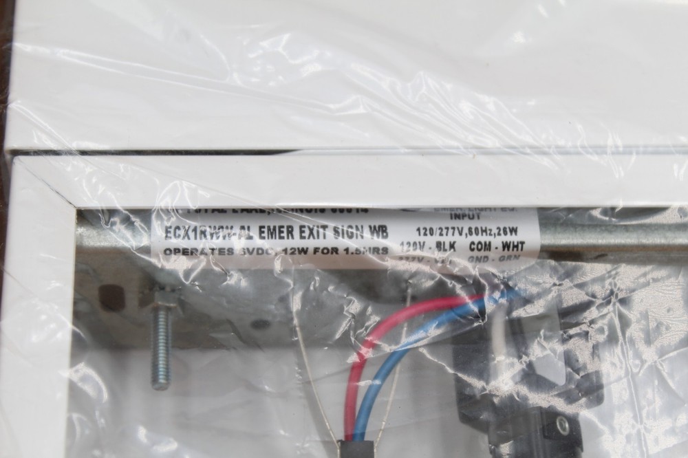 Big Beam ECX1RWW-AL Emergency Exit Sign