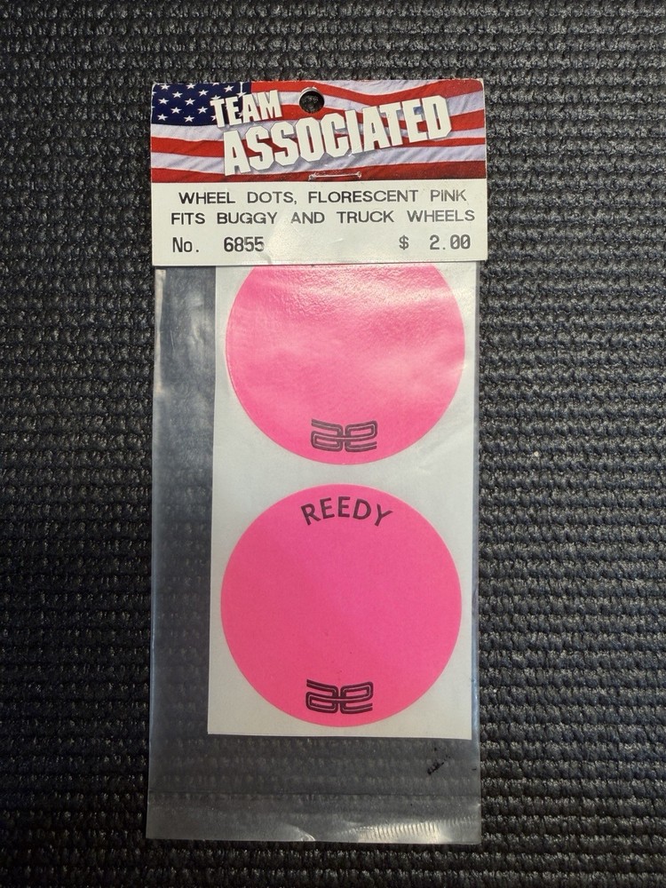 Team Associated RC10 WHEEL DOTS PINK 6855