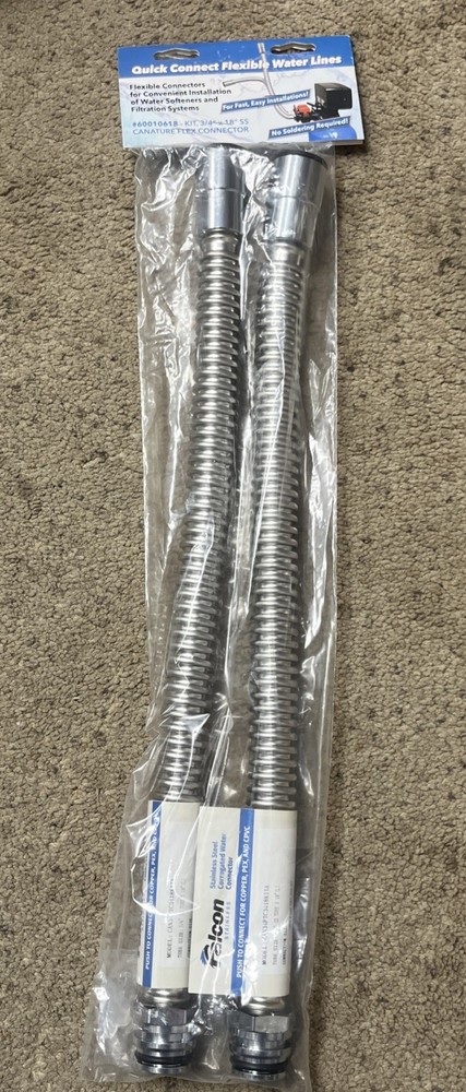 60010618 3/4" X 18" FLEX CONNECTORS QC (2PCS)