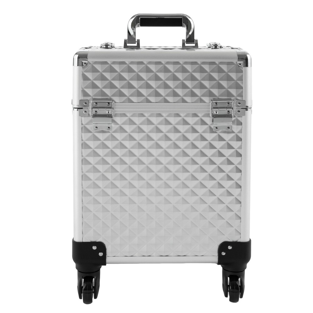 Professional Rolling Makeup Case, Multifunctional Cosmetic Organizer