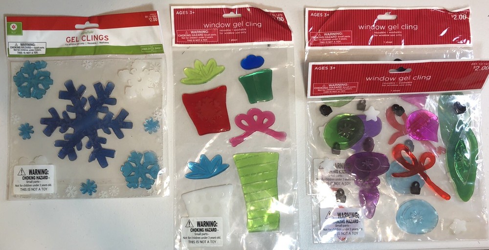 Christmas, Etc., Window Gels