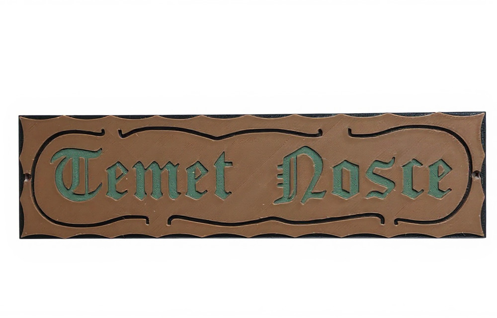 The Matrix Know Thyself 'Temet Nosce' Replica Sign Prop 3D Printed