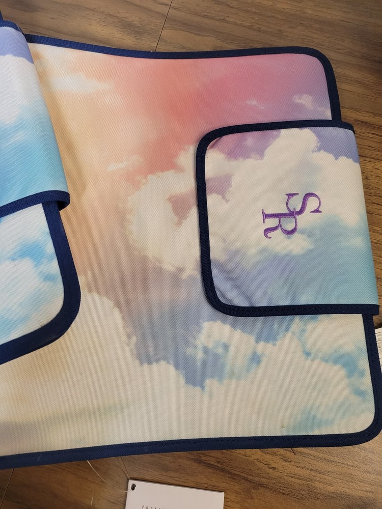 2 Pottery Barn Teens Homework Holder Folders Clouds "SR"