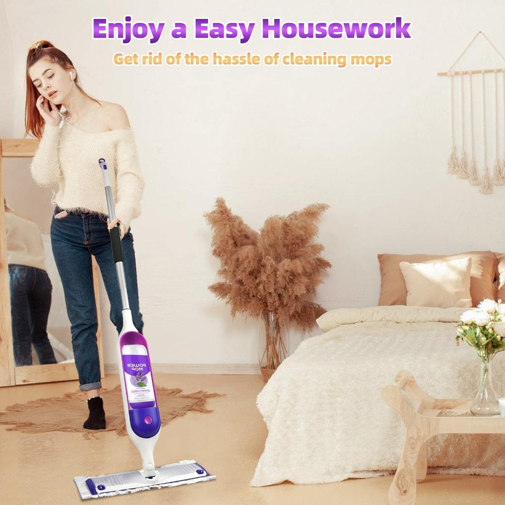 12 Pack Disposable Mop Pads for PowerMop™ Multi-Surface Floor Mop, Mopping Pa...