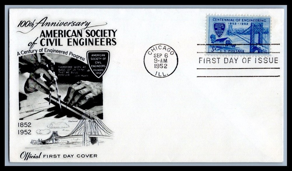 US FDC # 1012 3c Engineered Progress Fleetwood   1952, 9p313