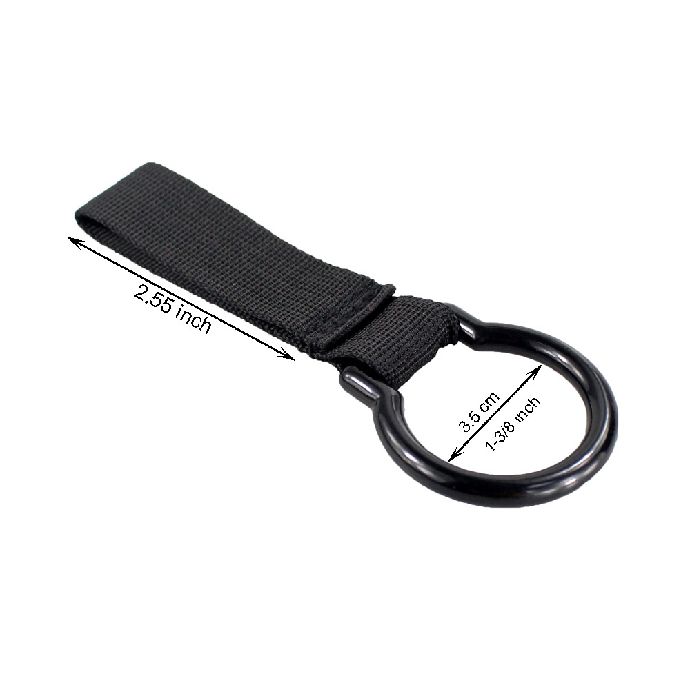 Tactical Slide-On Duty Belt Flashlight Ring Holder for Maglite C Cell Flashlight