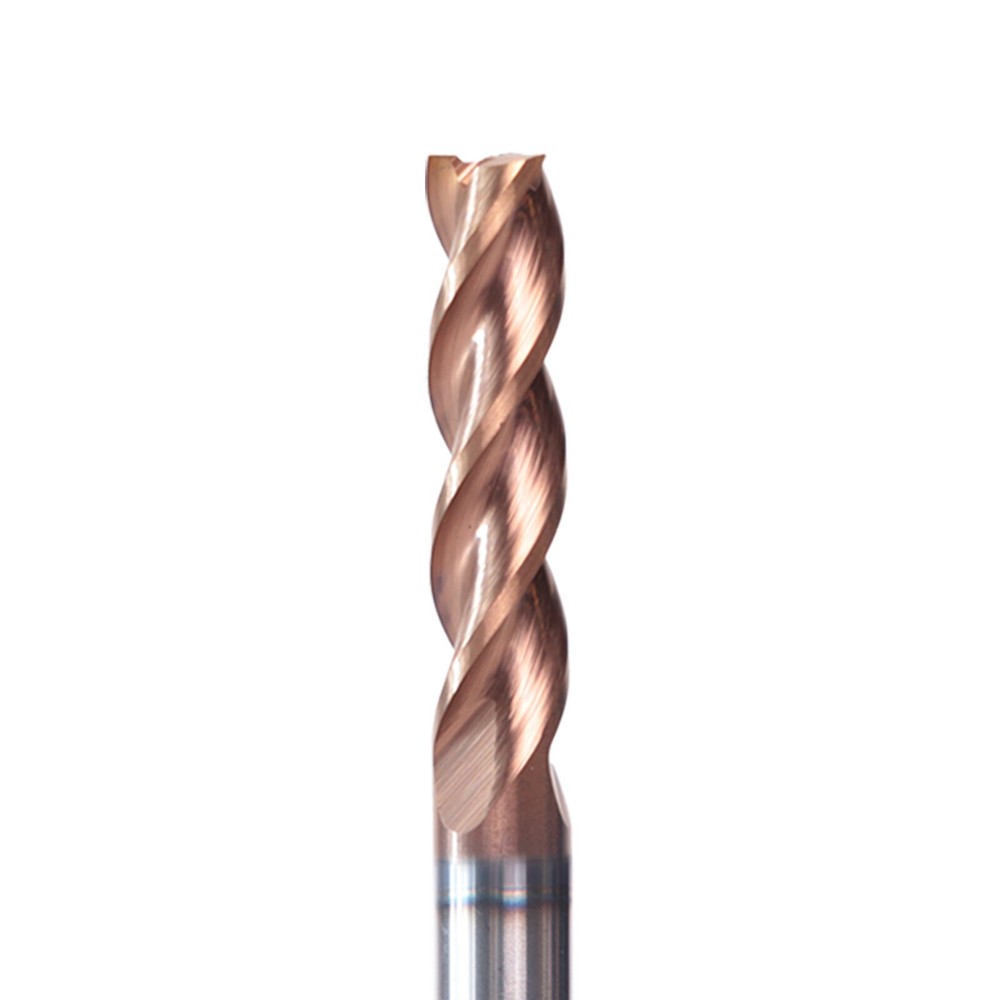 3 Flute 1/8"x1/2"x1-1/2" Variable Helix Solid Carbide End Mill - ALCrN Coated