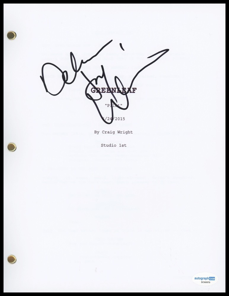 Deborah Joy Winans "Greenleaf" AUTOGRAPH Signed Full Pilot Episode Script ACOA