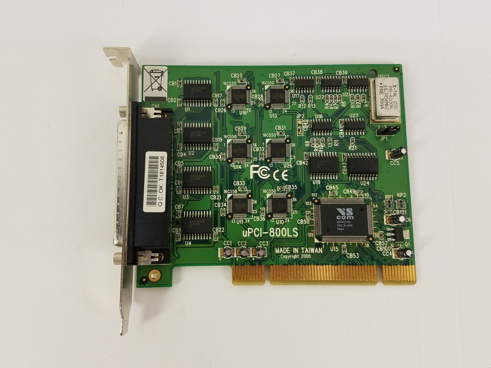 VSComm uPCI 800LS Eight Port RS232 Serial Card - Working System Pull