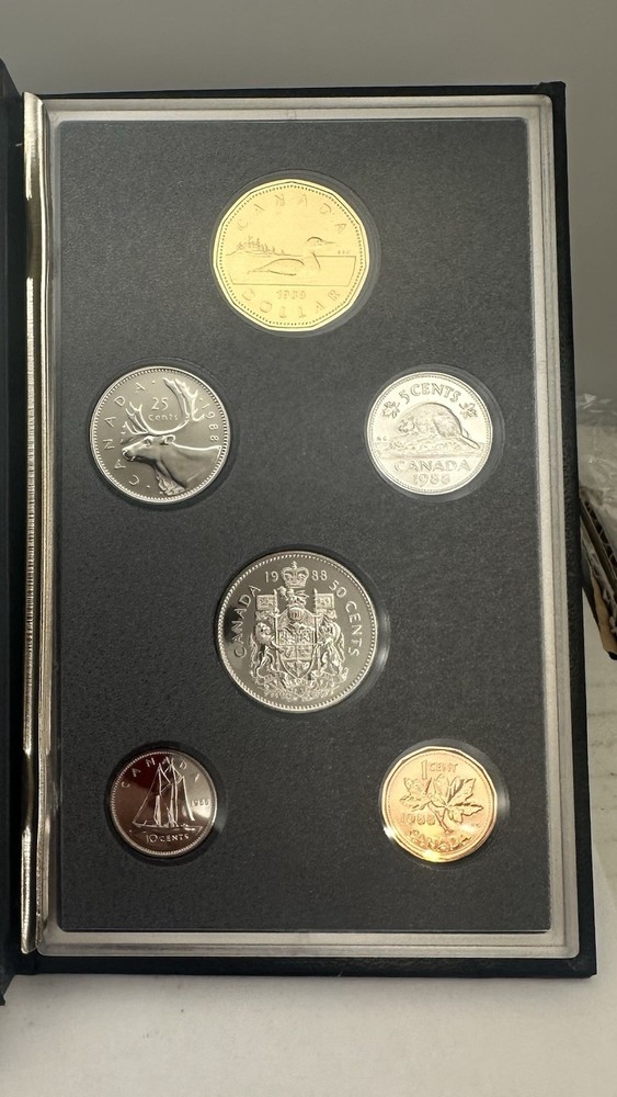 1988 Canada Specimen 6 Coin Set Original Packaging!