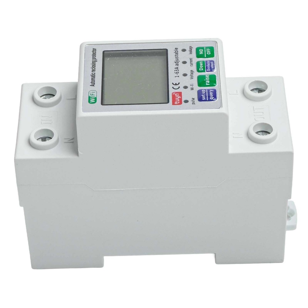 For Tuya Smart Reset Protector Switch Current Breaker Meter AC80-300V