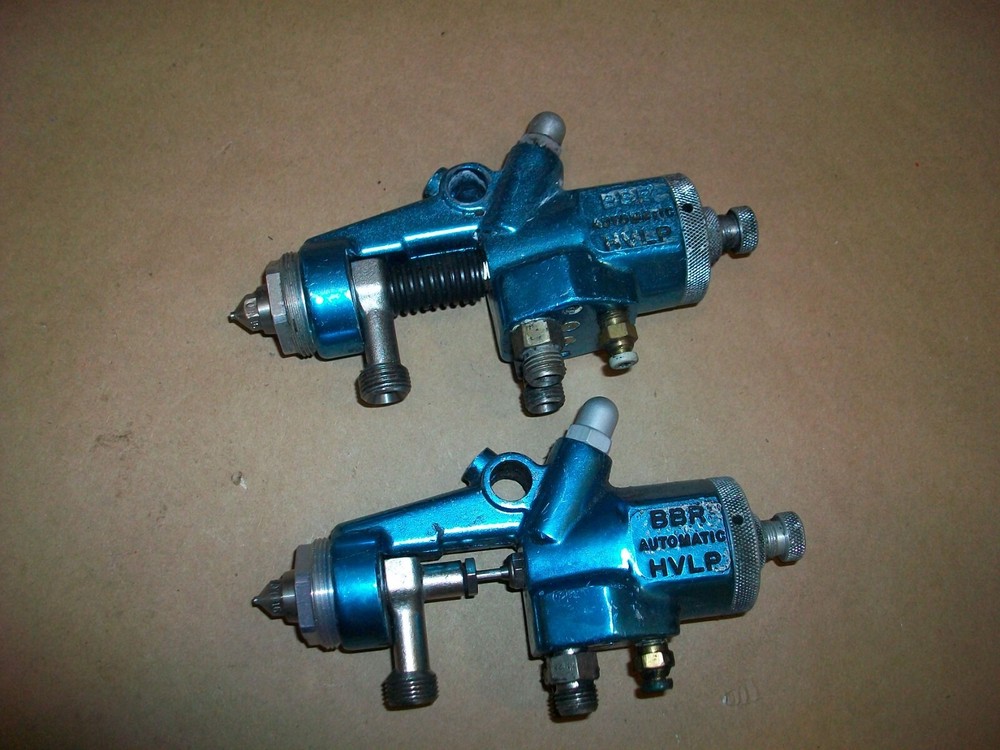 2pc Binks  BBR HVLP Paint Spray Gun  USED