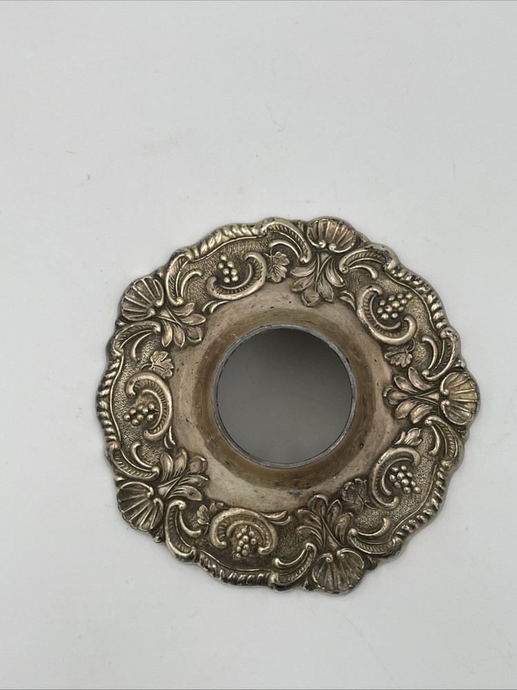 Vintage Silverplate Candelabra Insert Replacement Piece Bobeche Unique H1