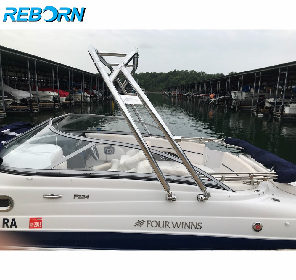 Reborn Launch Forward-facing Boat Wakeboard Tower polished Defect